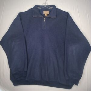 Gear For Sports Men's Fleece Pullover Blue Half Zip Vintage Size XXL